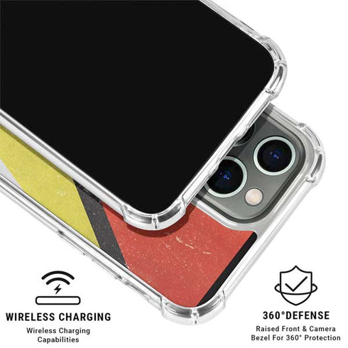Guyana Flag Distressed iPhone 16 Pro Clear Case